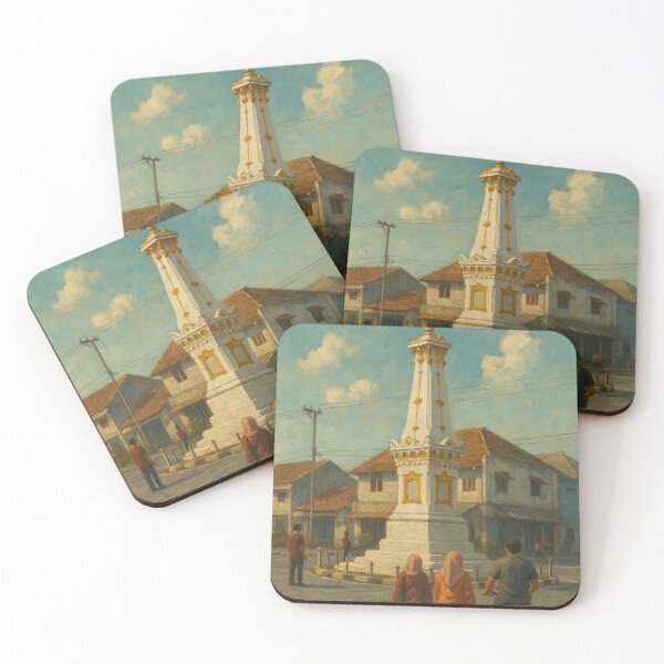 Item preview, Yogyakarta Tugu Monument with Locals designed and sold by Places On Earth.