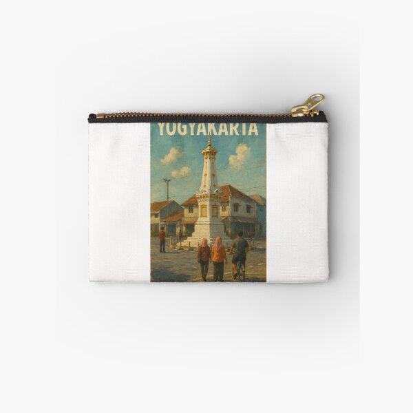 Item preview, Yogyakarta Tugu Monument with Locals designed and sold by Places On Earth.