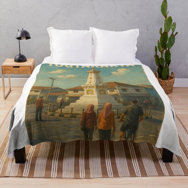 Item preview, Yogyakarta Tugu Monument with Locals designed and sold by Places On Earth.