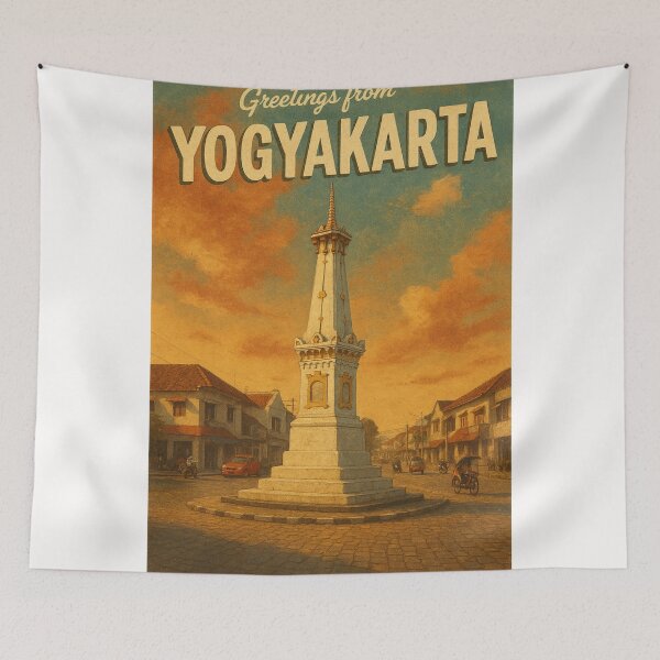 Item preview, Sunset Over Yogyakarta’s Iconic Tugu Monument designed and sold by Places On Earth.