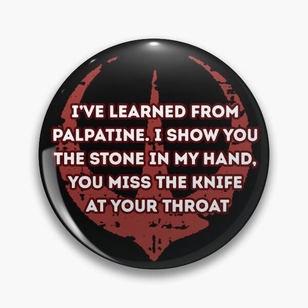 Item preview, I’ve learned from Palpatine. I show you the stone in my hand, you miss the knife at your throat designed and sold by Guili arts ⭐⭐✅.