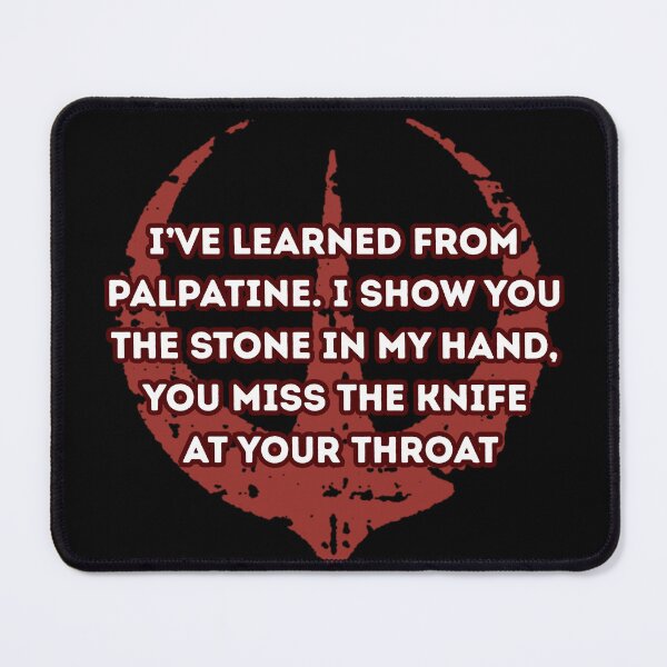 Item preview, I’ve learned from Palpatine. I show you the stone in my hand, you miss the knife at your throat designed and sold by Guili arts ⭐⭐✅.