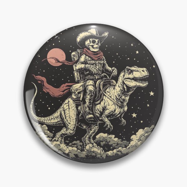 Item preview, Skeleton Cowboy Riding T Rex designed and sold by Melissify.