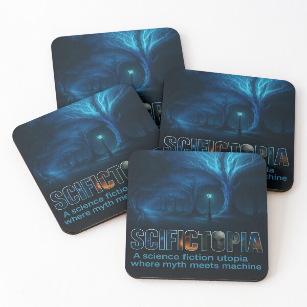 Item preview, Bio-Lum Forest | SCIFICTOPIA Collage Logo Sci-Fi Dreamscape designed and sold by Scifictopia.