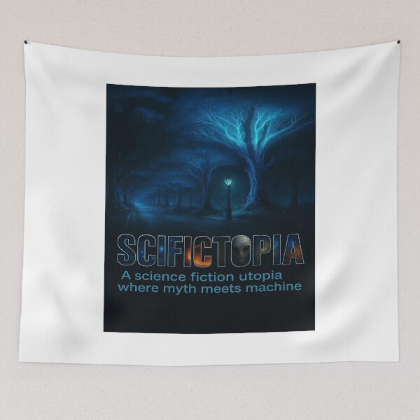 Item preview, Bio-Lum Forest | SCIFICTOPIA Collage Logo Sci-Fi Dreamscape designed and sold by Scifictopia.