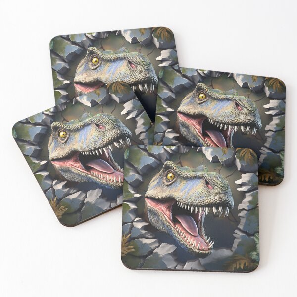 Item preview, T Rex Smashing through Wall designed and sold by Melissify.