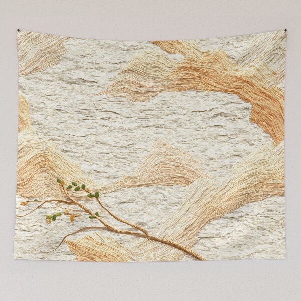 Item preview, Minimalist Japanese Washi Landscape Texture | Organic Zen Scene designed and sold by Kawaii Drops .
