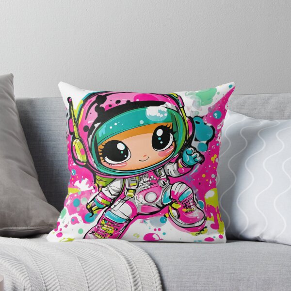 Item preview, . Cute Astronaut Girl in a Colorful Space Suit. designed and sold by MirraStore.