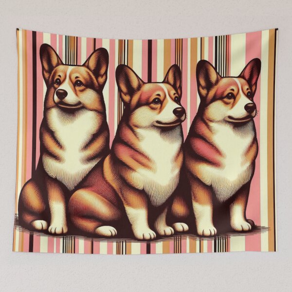 Item preview, Welsh Corgi Art designed and sold by FloridaWildOnes.