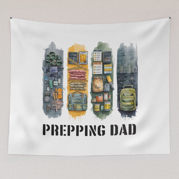 Item preview, Prepping Dad | Survivalist Father's Day T-Shirt for Preppers & Preparedness Fans designed and sold by CuteDesignables.
