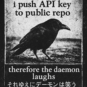 Artwork thumbnail, Pushed My API Key Again by SoftwareStickers
