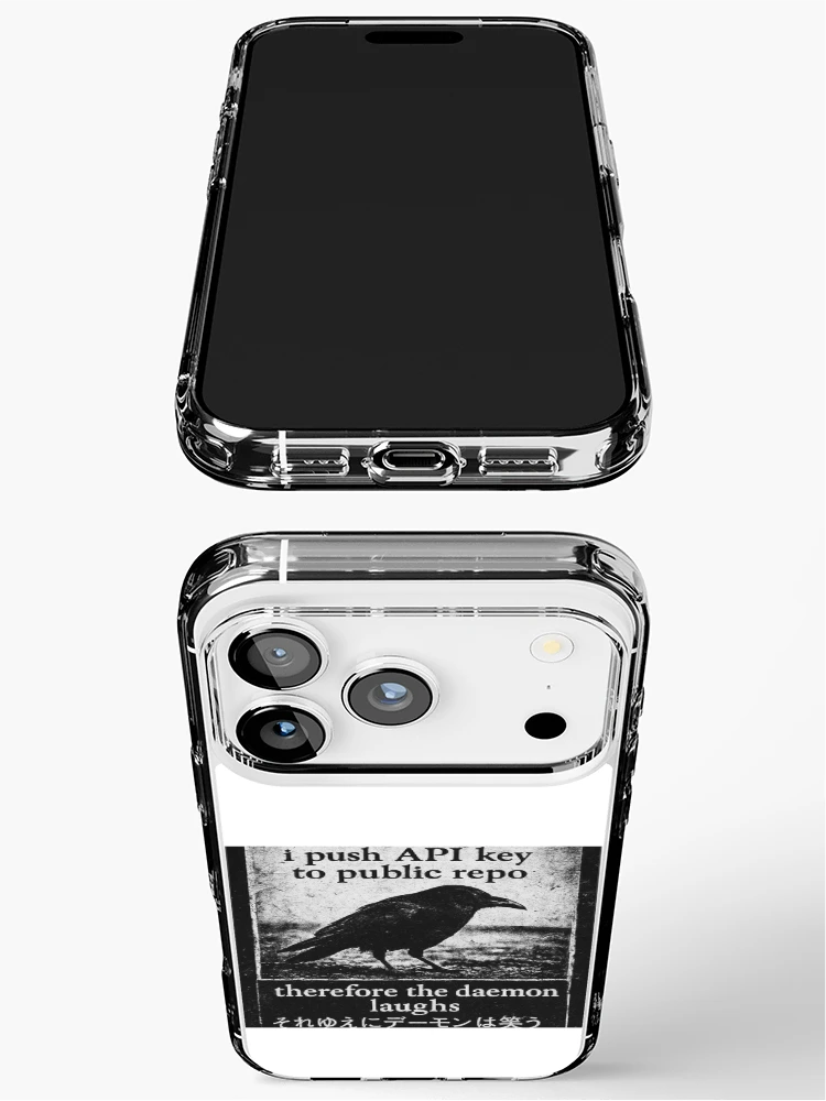 Thumbnail 3 of 5, iPhone Case, Pushed My API Key Again  designed and sold by SoftwareStickers.