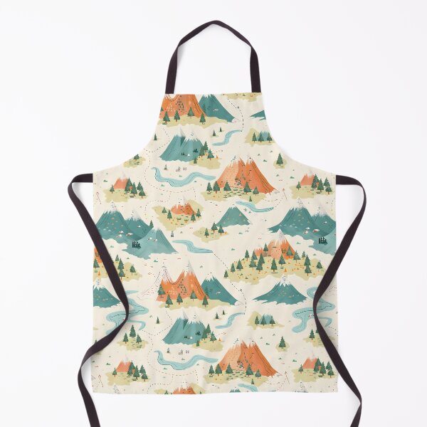Item preview, Fantasy World Map Mountains and Lakes designed and sold by Melissify.