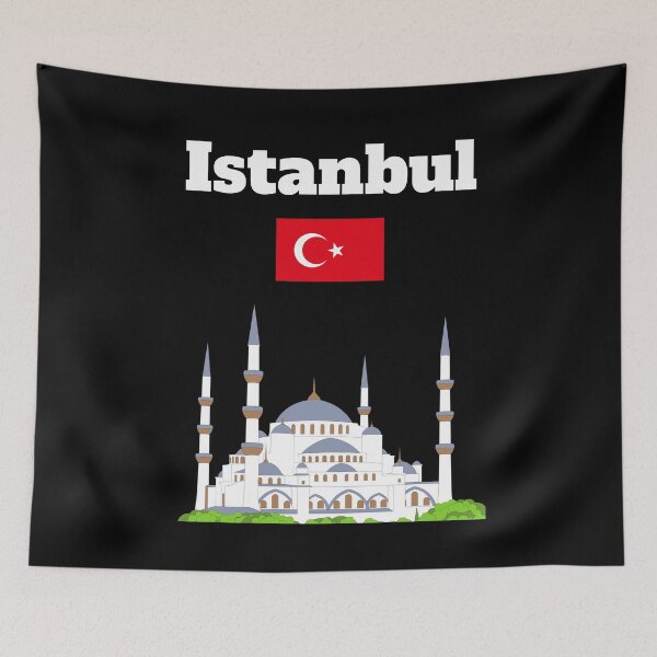 Item preview, Istanbul Souvenir Blue Mosque Turkey holiday Turkish flag  designed and sold by Artstastic.