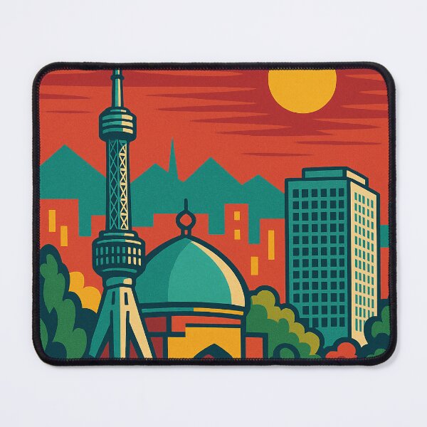 Item preview, Tashkent Retro Pop Art Travel Poster | Colorful Uzbekistan Cityscape | Vintage-Inspired Urban Design | Bold Eastern European Illustration | Nostalgic Travel Aesthetic designed and sold by PaintedPixels01.