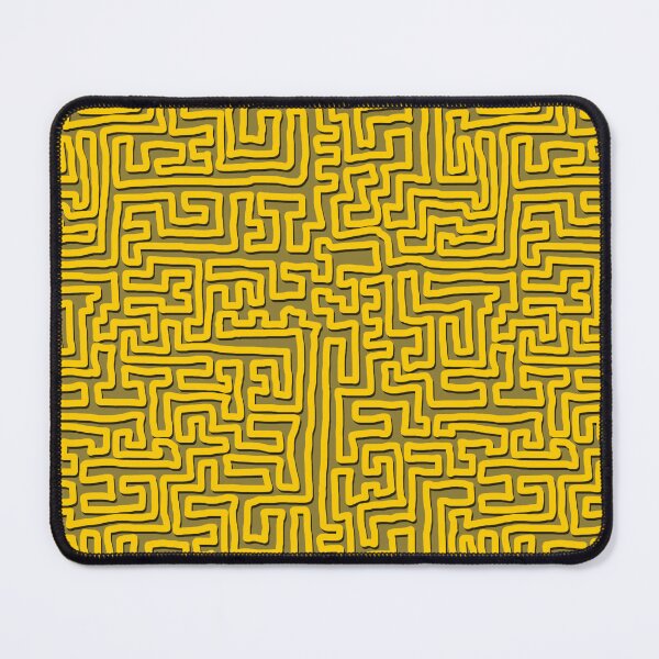 Item preview, Yellow squiggle on Autumn leaf pattern #5 designed and sold by DogwoodDesign.
