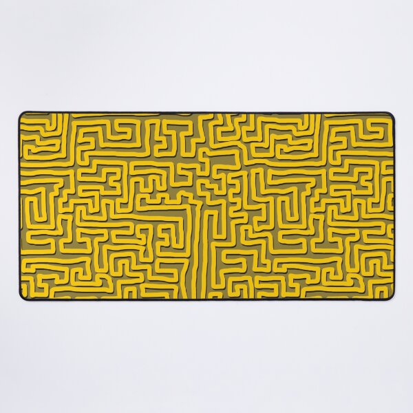 Item preview, Yellow squiggle on Autumn leaf pattern #5 designed and sold by DogwoodDesign.