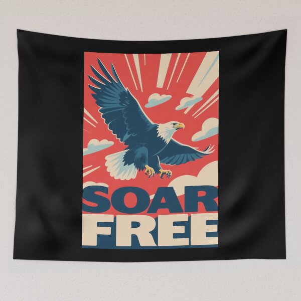Item preview, Soar Free – Bald Eagle Hope Style Obama designed and sold by HoopeStylee.