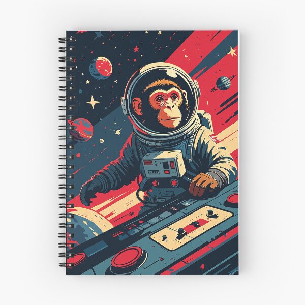 Item preview, Space Monkey – Retro Hope Style Sci-Fi 80s propaganda designed and sold by HoopeStylee.