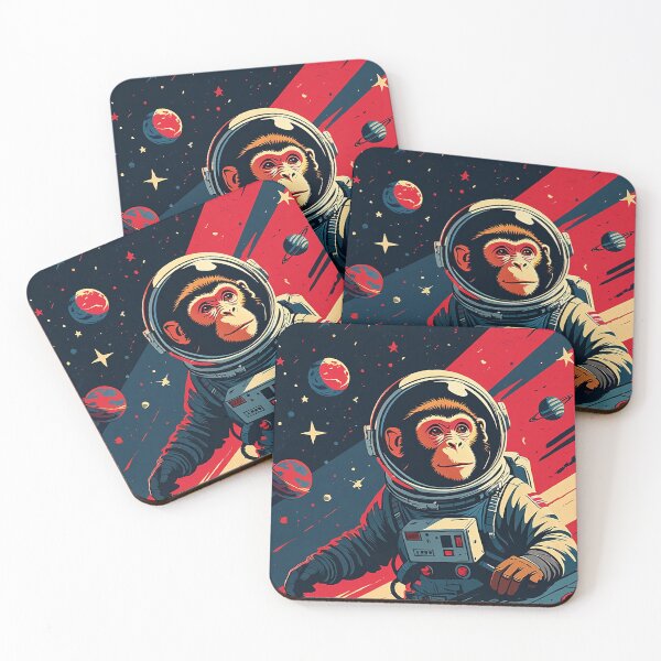 Item preview, Space Monkey – Retro Hope Style Sci-Fi 80s propaganda designed and sold by HoopeStylee.