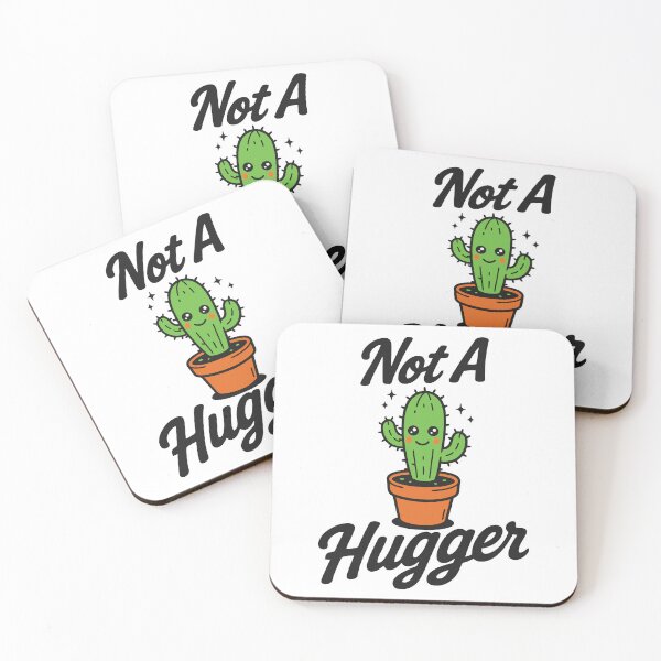 Item preview, Not A Hugger Cute Cactus designed and sold by MO DESIGNS.