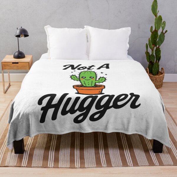 Item preview, Not A Hugger Cute Cactus designed and sold by MO DESIGNS.