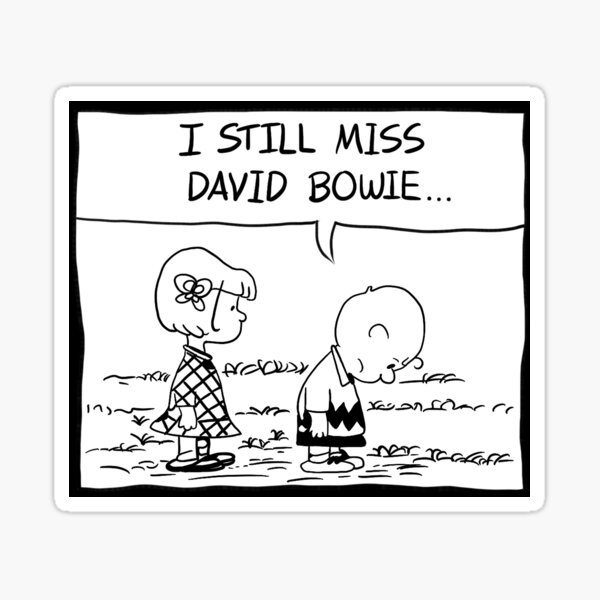 Item preview, I Still Miss Bowie... Peanuts Style designed and sold by venividivessel.