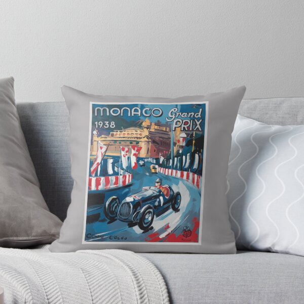 Aperçu de l'œuvre Affiche du Grand Prix de Monaco 1938 créée et vendue par retrographics.