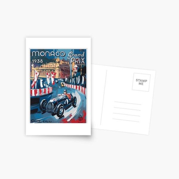 Item preview, 1938 MONACO Grand Prix Racing Poster designed and sold by retrographics.