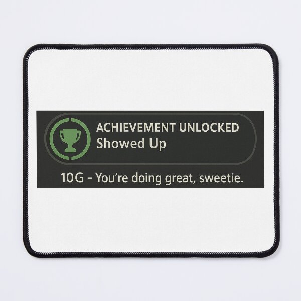 Item preview, Achievement Unlocked: Showed Up | Xbox Style Badge designed and sold by ⭐Anistore⭐.