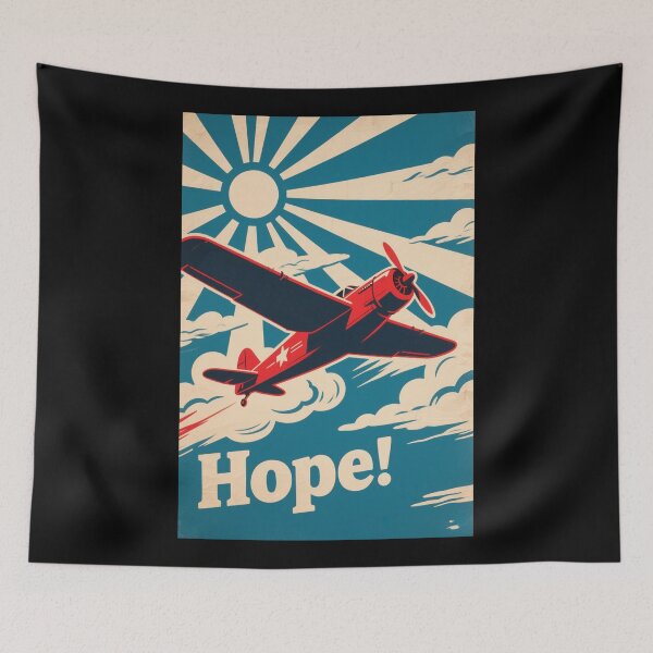 Item preview, Classic Propeller Plane – Hope Style Retro Aviation 80s designed and sold by HoopeStylee.