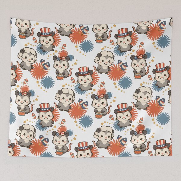 Item preview, Patriotic Opossums designed and sold by Piperxbea.