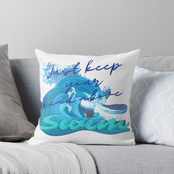 Item preview, Swim - Just keep your head above designed and sold by AutisticShark.