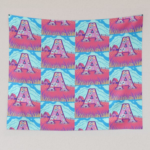 Item preview, Letter A Vibrant Alphabet Illustrations Nature Colorful Design designed and sold by ART ATTACK ZONE.