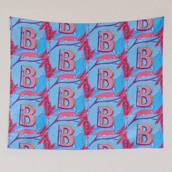Item preview, Letter B Vibrant Alphabet Illustrations Nature Colorful Design designed and sold by ART ATTACK ZONE.