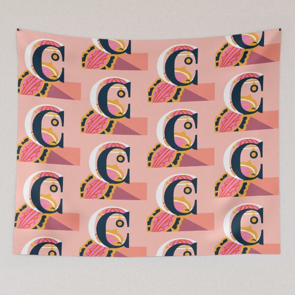 Item preview, Letter C Typography Alphabet Illustrations Nature Colorful Design designed and sold by ART ATTACK ZONE.