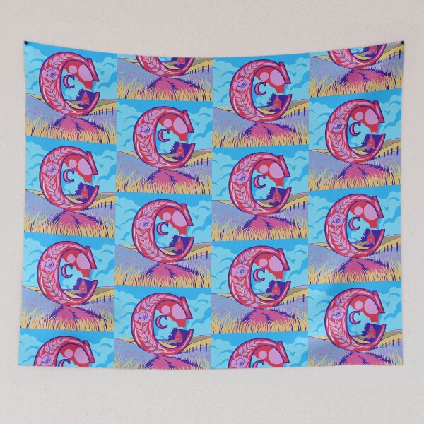 Item preview, Letter C Vibrant Alphabet Illustrations Nature Colorful Design designed and sold by ART ATTACK ZONE.