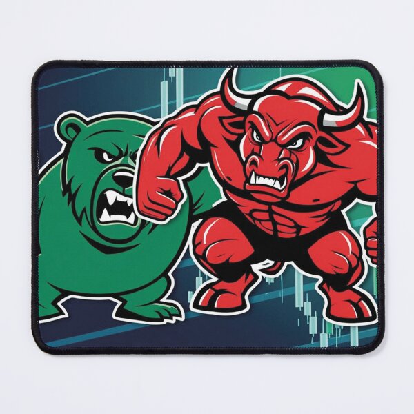 Item preview, Angry Reddish Bull vs. Angry Green Bear designed and sold by MerlinWear.