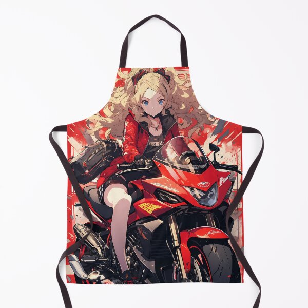 Item preview, Ann Takamaki Persona 5 Anime Panther Confident Pose Red Motorcycle Stylish  designed and sold by mildaclairmo.