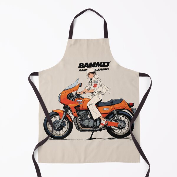 Item preview, Motorcyclist in a white suit designed and sold by MerlinWear.