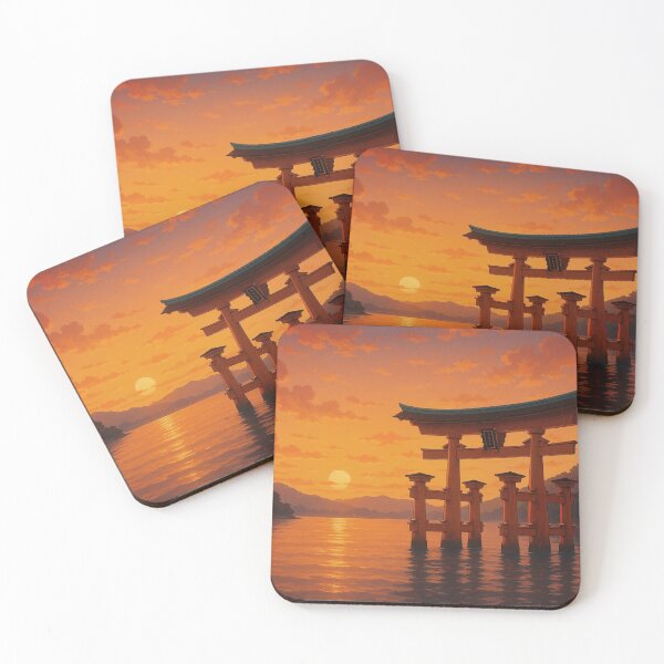 Item preview, Sunset at Miyajima Floating Torii designed and sold by Takeda-art.
