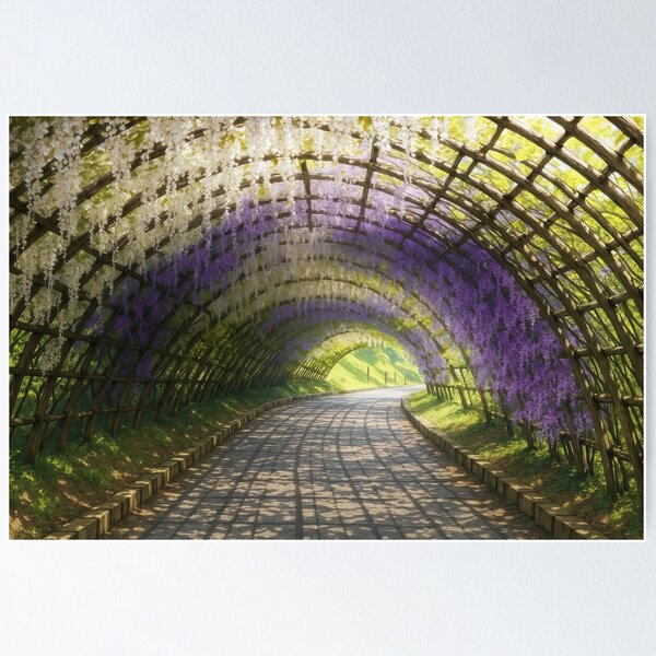 Item preview, Wisteria tunnel at Kawachi Wisteria Garden designed and sold by Takeda-art.