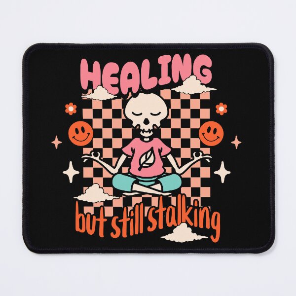 Item preview, Healing But Still Stalking – Funny Petty Breakup Skeleton Design designed and sold by Honominu.