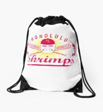 Honolulu Shrimps Baseball Team Logo Drawstring Bag
