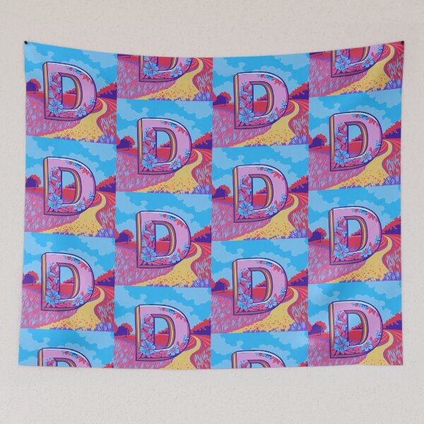 Item preview, Letter D Cool Art Illustrations Nature Colorful Design designed and sold by ART ATTACK ZONE.