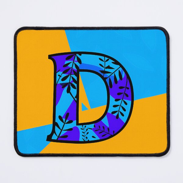 Item preview, Letter D Yellow Art Illustrations Nature Colorful Design designed and sold by ART ATTACK ZONE.