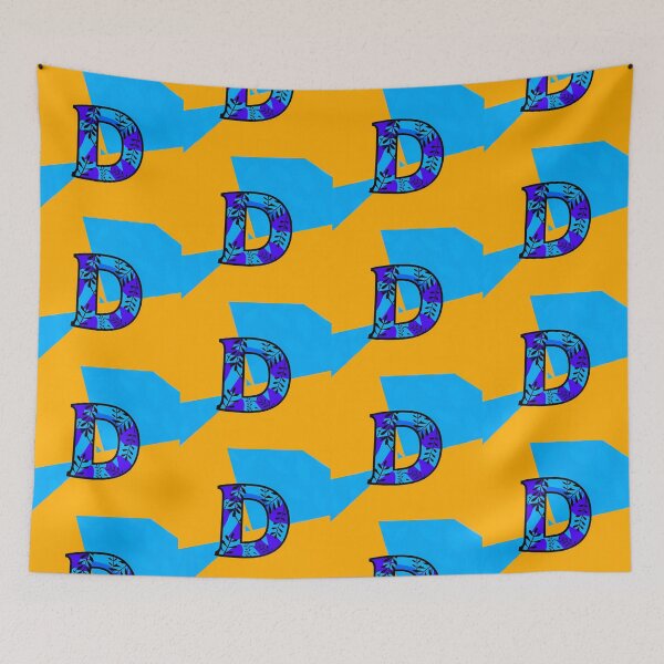 Item preview, Letter D Yellow Art Illustrations Nature Colorful Design designed and sold by ART ATTACK ZONE.