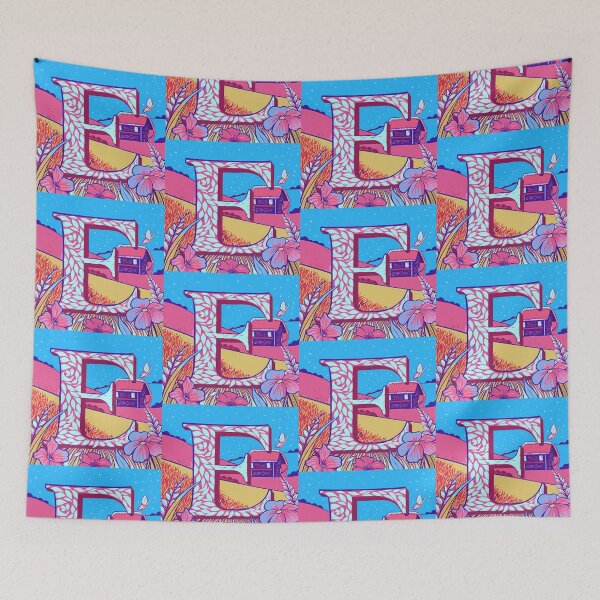 Item preview, Letter E Farm Art Illustrations Nature Colorful Design designed and sold by ART ATTACK ZONE.