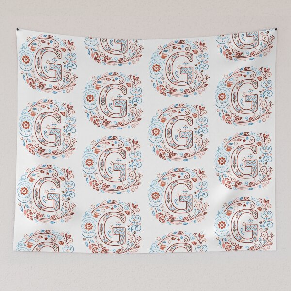 Item preview, Letter G Art Illustrations Nature Colorful Design designed and sold by ART ATTACK ZONE.