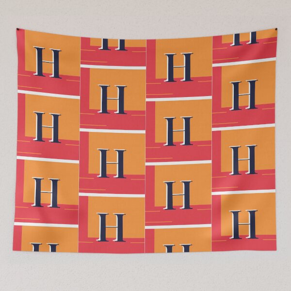 Item preview, Letter H Red Orange Illustrations Nature Colorful Design designed and sold by ART ATTACK ZONE.